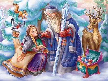 Сказочное представление "Морозко" для детей в К/Т "Сулак" г. Кизилюрт.